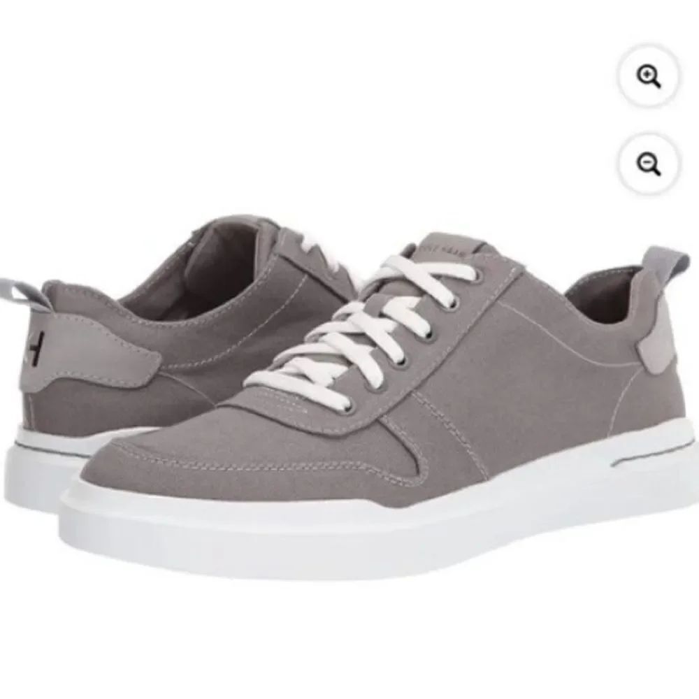 Cole Haan Men's Size 8 GrandPro Rally Canvas Sneakers Light Gray Casual Neutral
